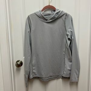 L.L. Bean Light Gray Insect‎ Repellent Lightweight Hoodie - size small